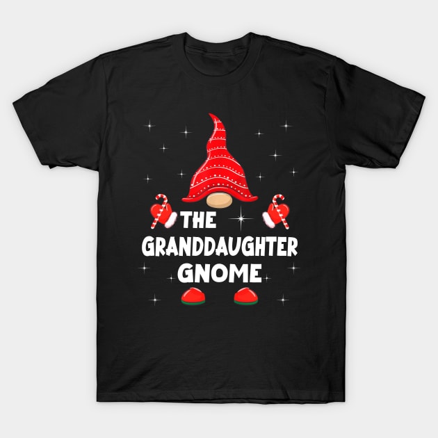 The Granddaughter Gnome Matching Family Christmas Pajama T-Shirt by Foatui